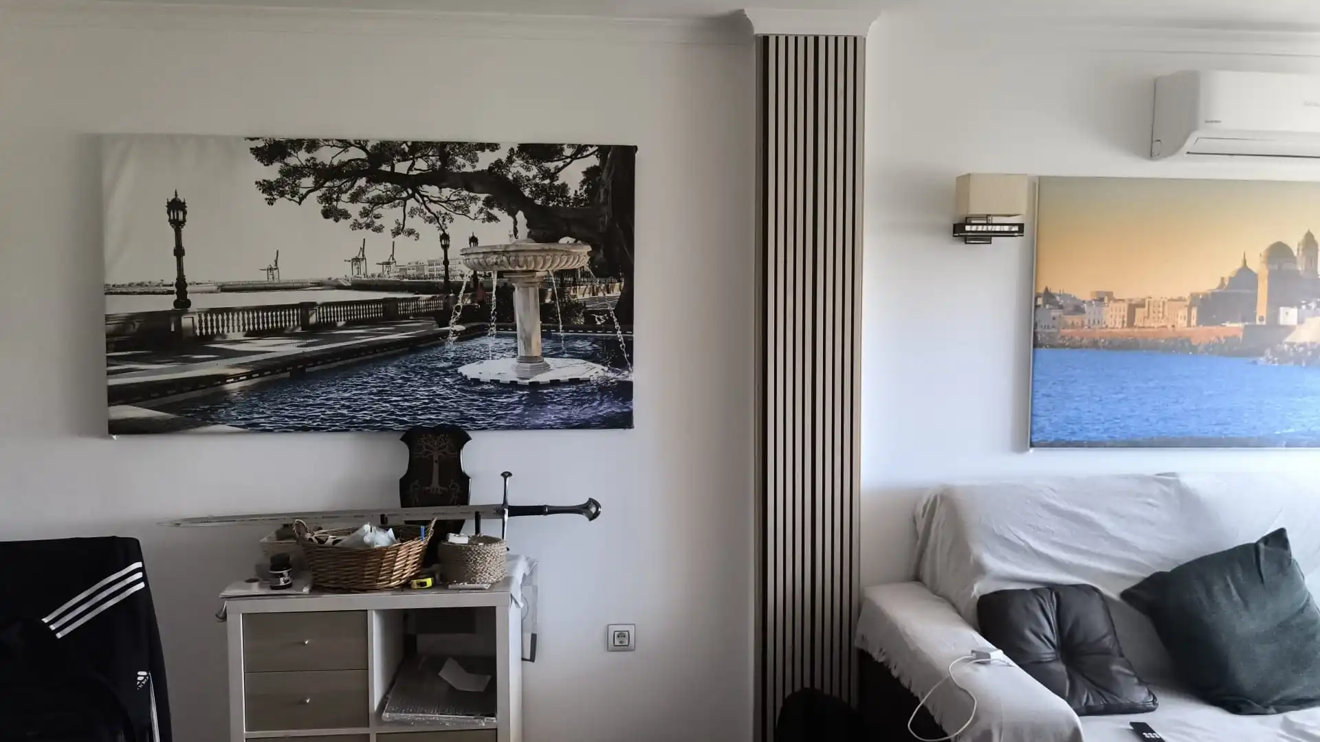 Wohnzimmer von Wohnung zur Miete in La Línea de la Concepción mit Terrasse, Möbliert und Ofen