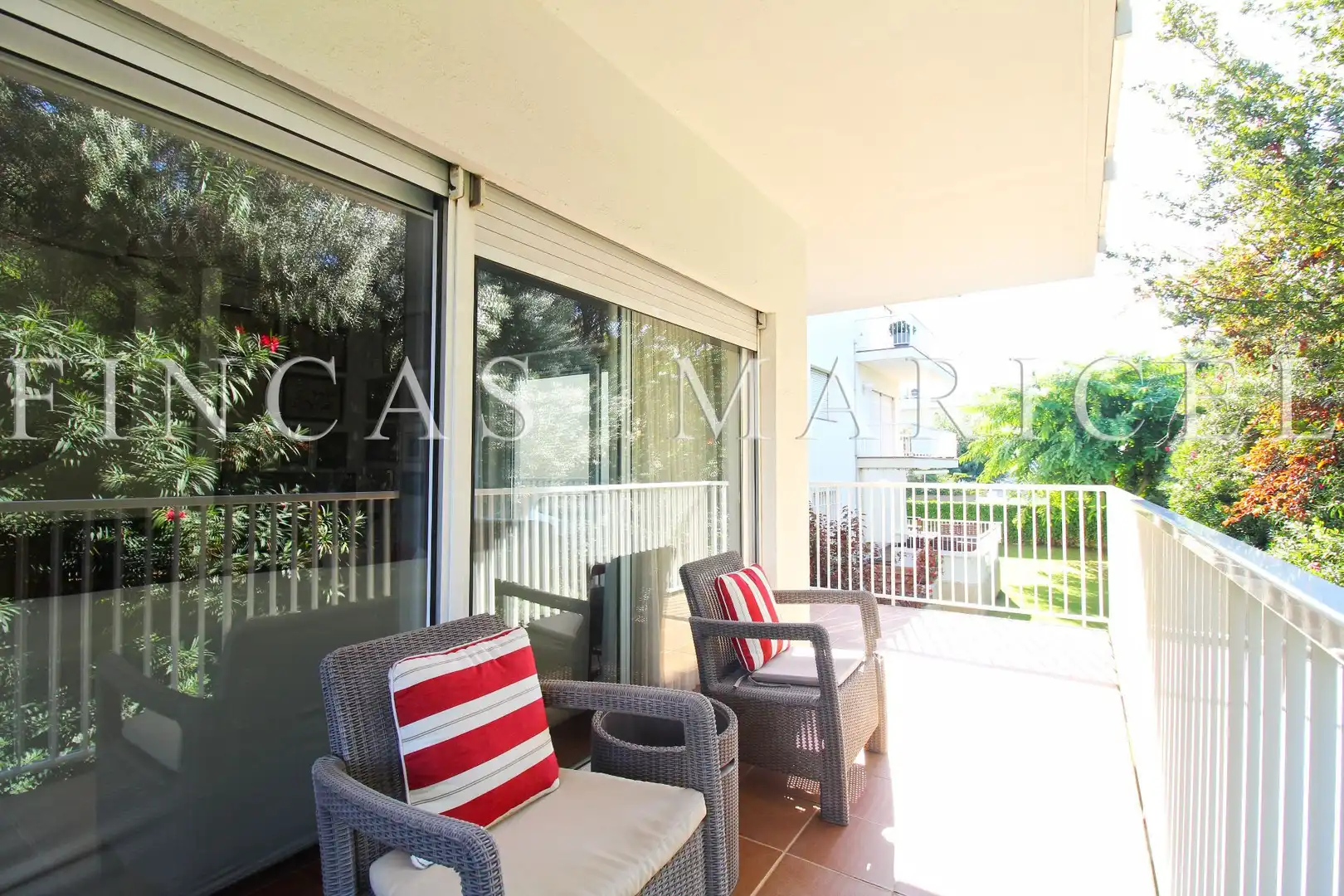 Terrasse von Wohnung zur Miete in Can Girona - Terramar - Vinyet