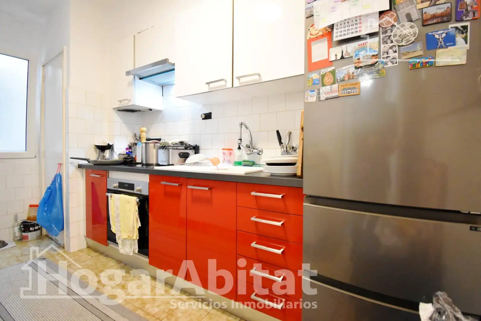 Küche von Wohnung zum Verkauf in Oliva mit Parkett, Möbliert und Balkon