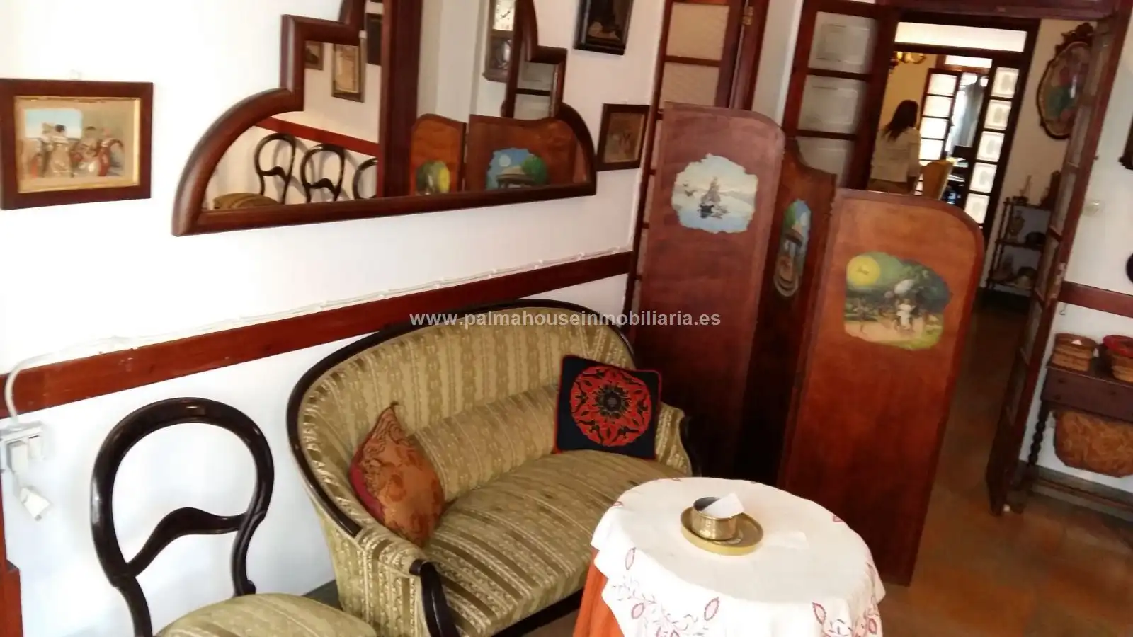 Sala de estar de Casa o chalet en venta en  Palma de Mallorca con Terraza, Trastero y TV