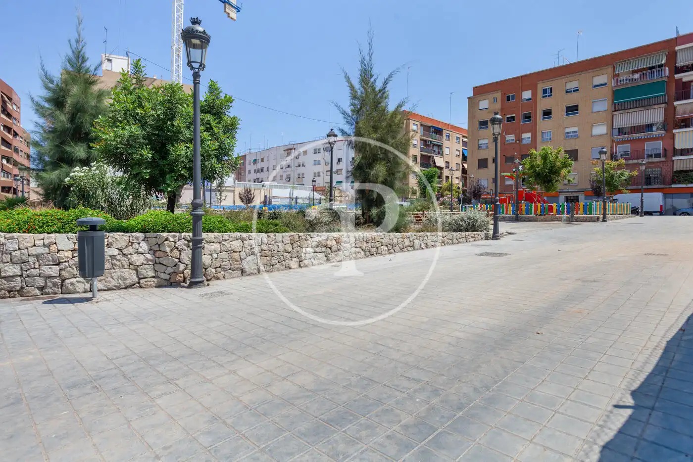 Außenansicht von Wohnung zur Miete in Valencia mit Klimaanlage, Heizung und Möbliert