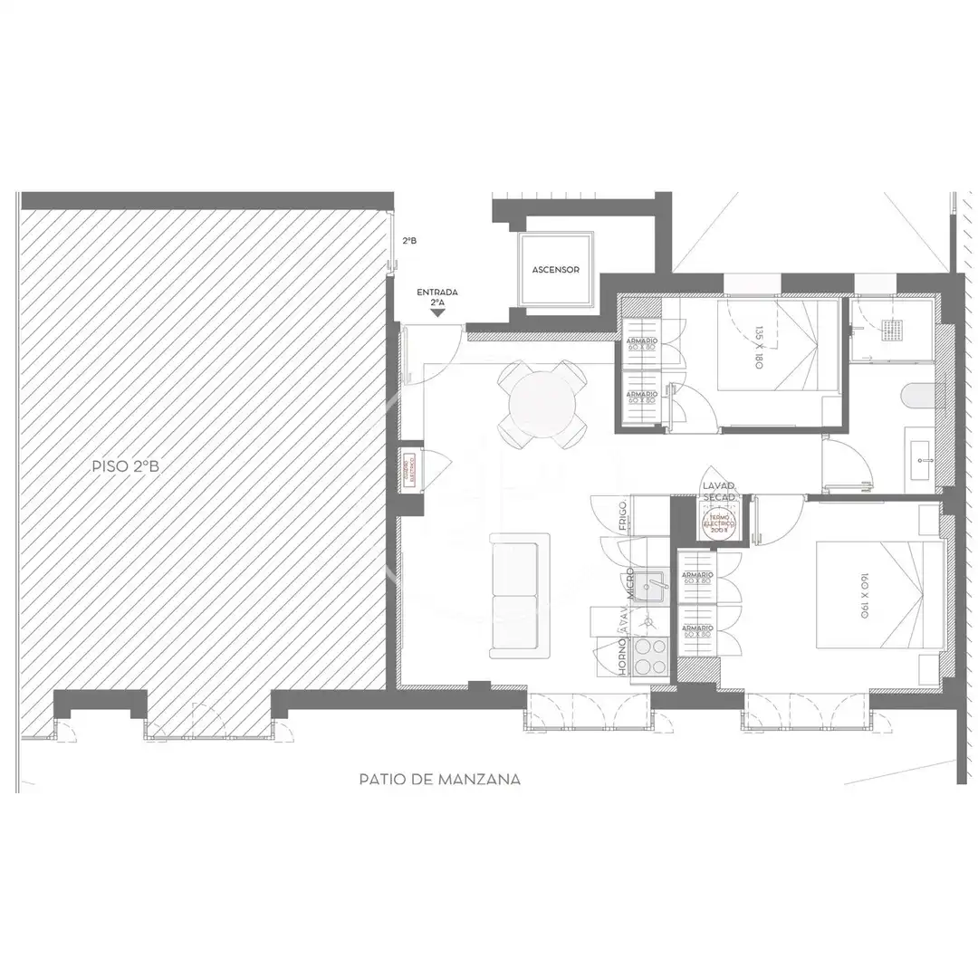 Wohnung zum Verkauf in Madrid mit Klimaanlage, Heizung und Möbliert