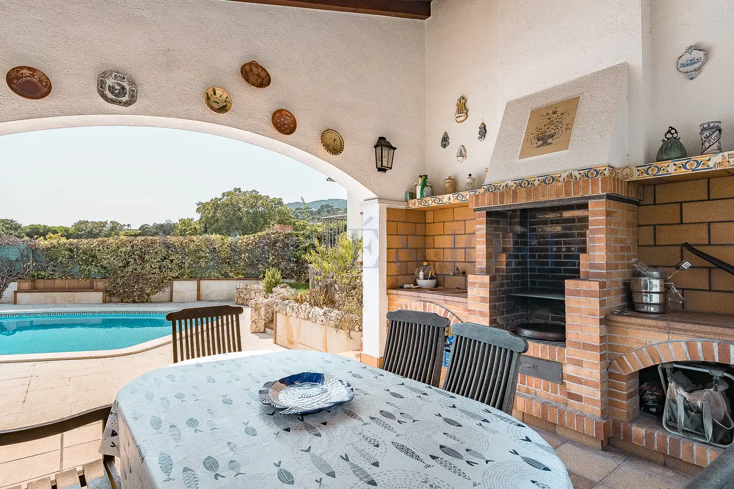 Terraza de Casa o chalet en venta en Vilassar de Dalt con Calefacción, Jardín privado y Piscina