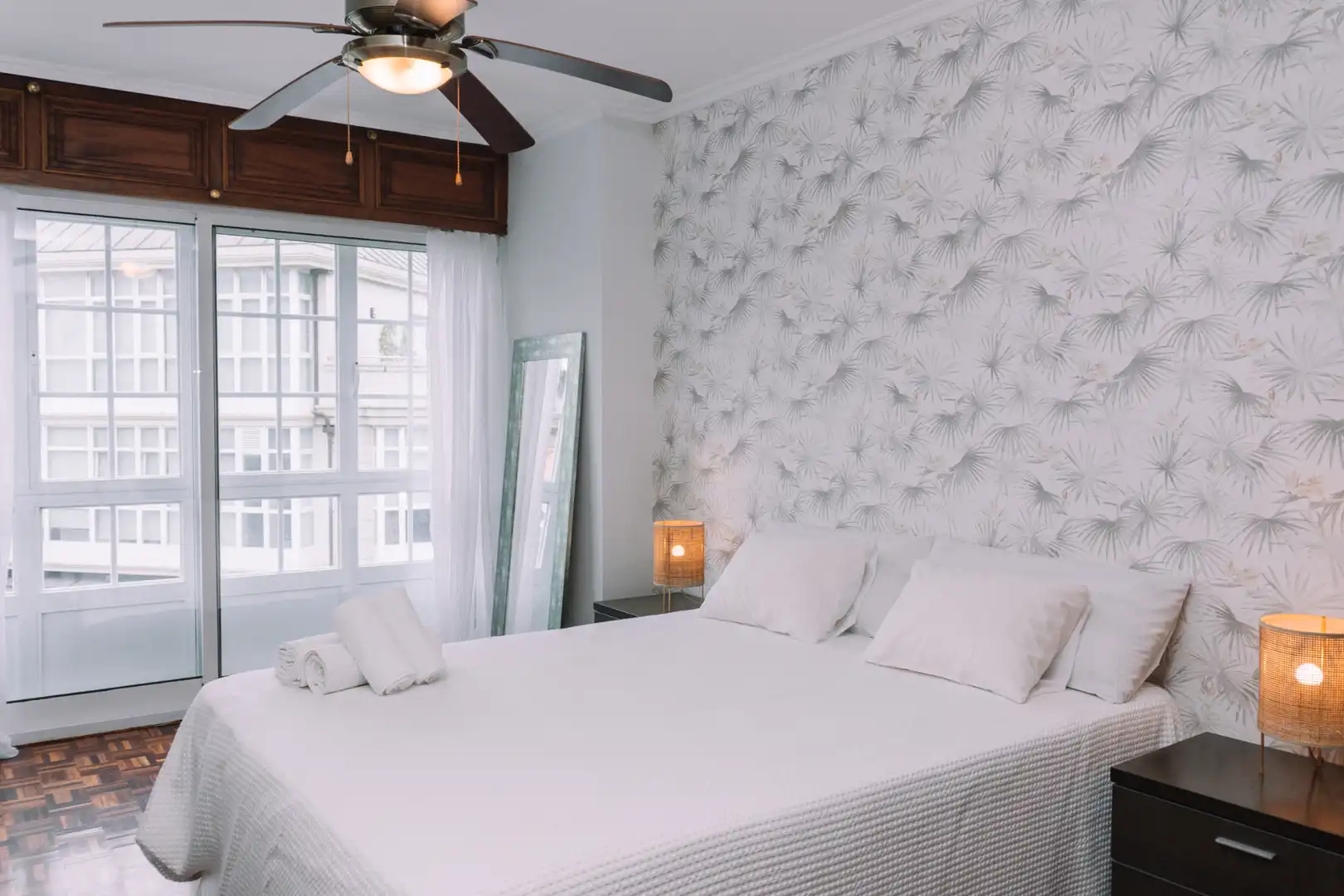 Bedroom of Flat for rent in Vigo   with Heating, Parquet flooring and Terrace