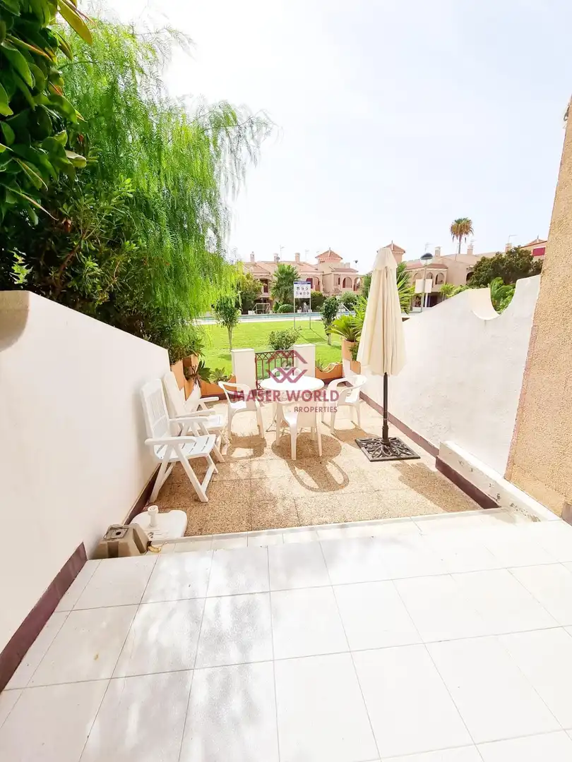 Jardín de Dúplex en venta en Mazarrón con Piscina comunitaria