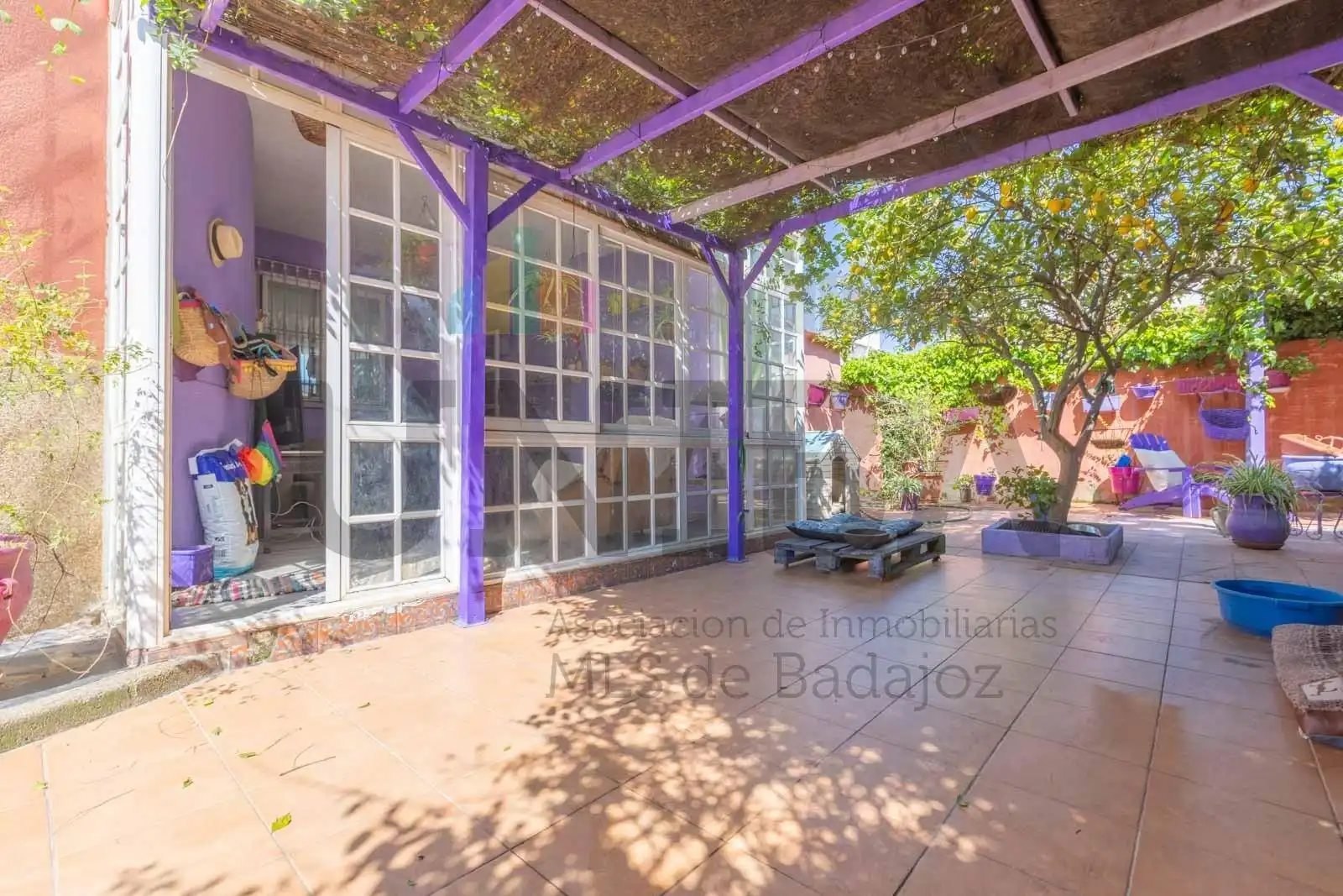 Terrassa de Casa o xalet en venda en Badajoz amb Aire condicionat, Calefacció i Jardí privat