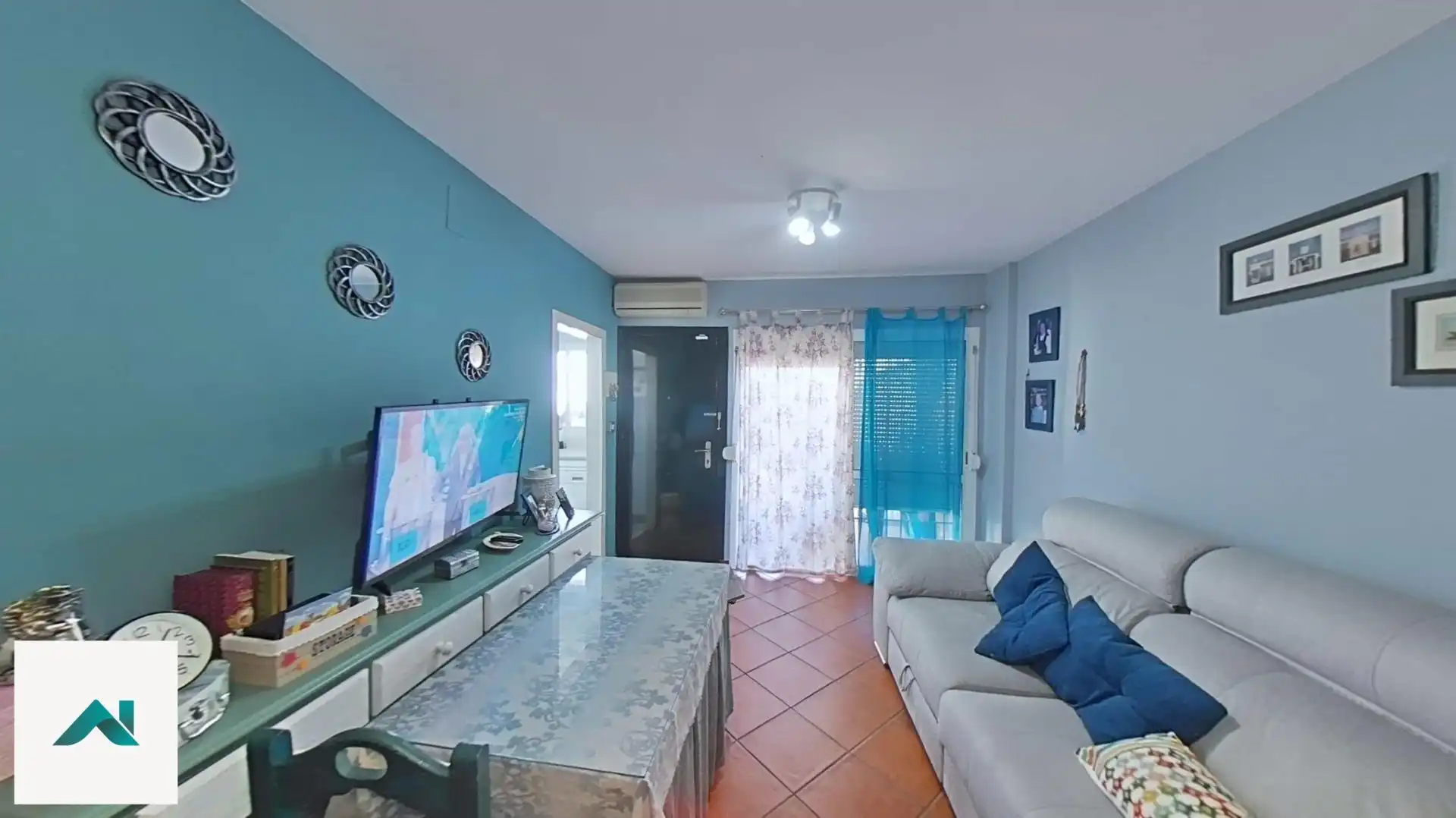 Sala d'estar de Casa adosada en venda en El Portil amb Aire condicionat, Calefacció i Terrassa
