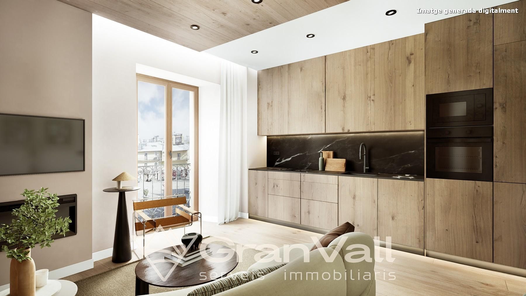 Sala d'estar de Apartament en venda en Puigcerdà amb Calefacció, Parquet i Traster