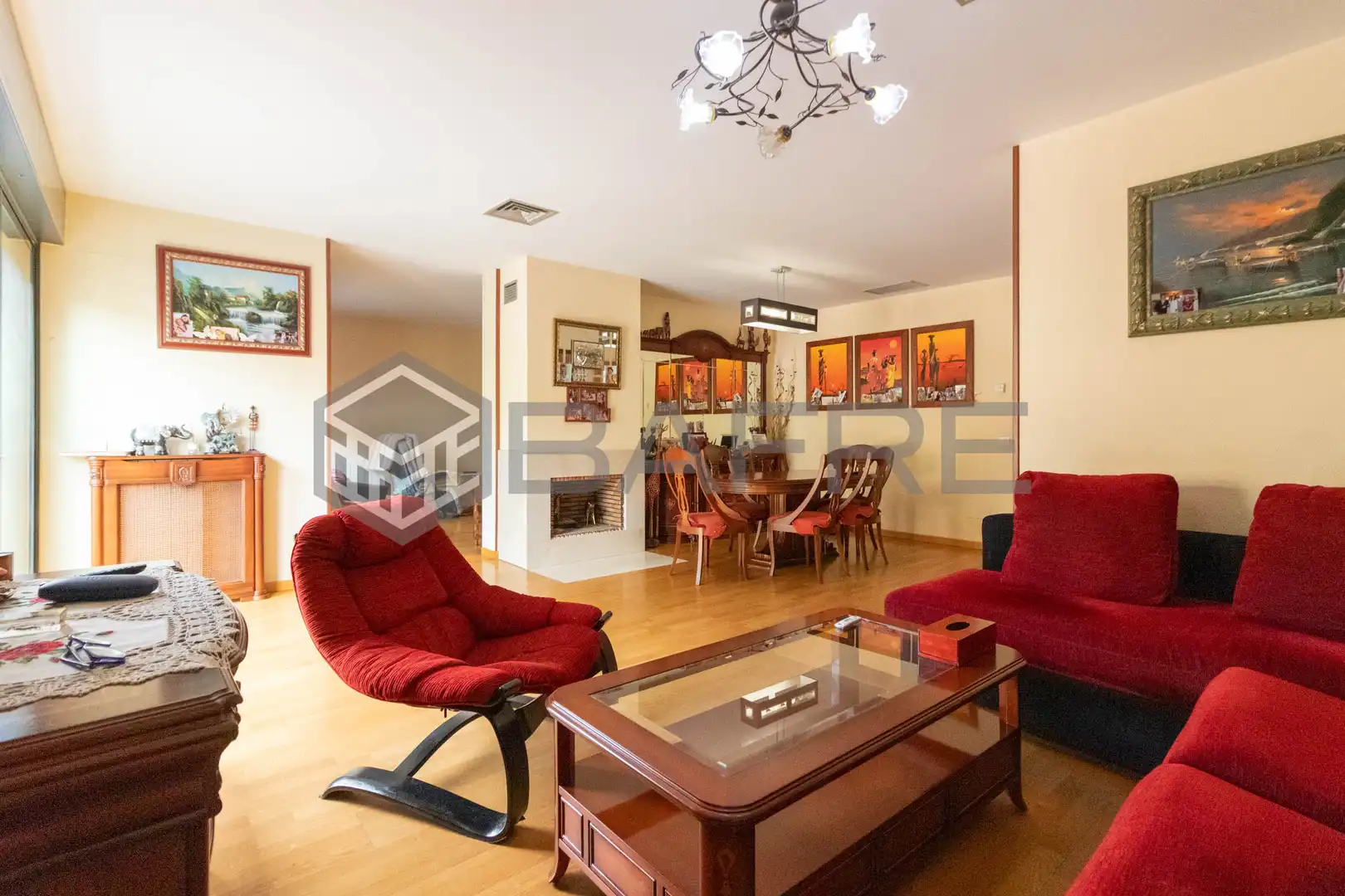 Sala d'estar de Casa o xalet en venda en Getafe amb Calefacció, Jardí privat i Terrassa