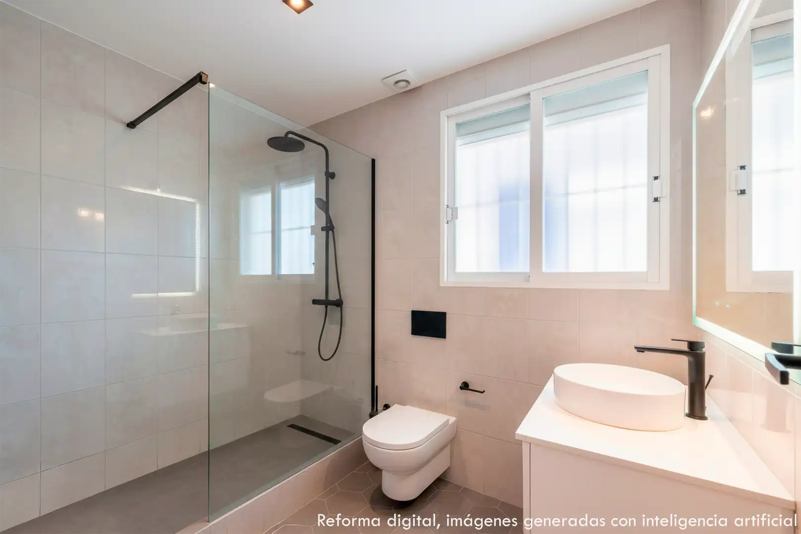 Baño de Apartamento en venta en Villajoyosa / La Vila Joiosa con Piscina, Amueblado y Piscina comunitaria
