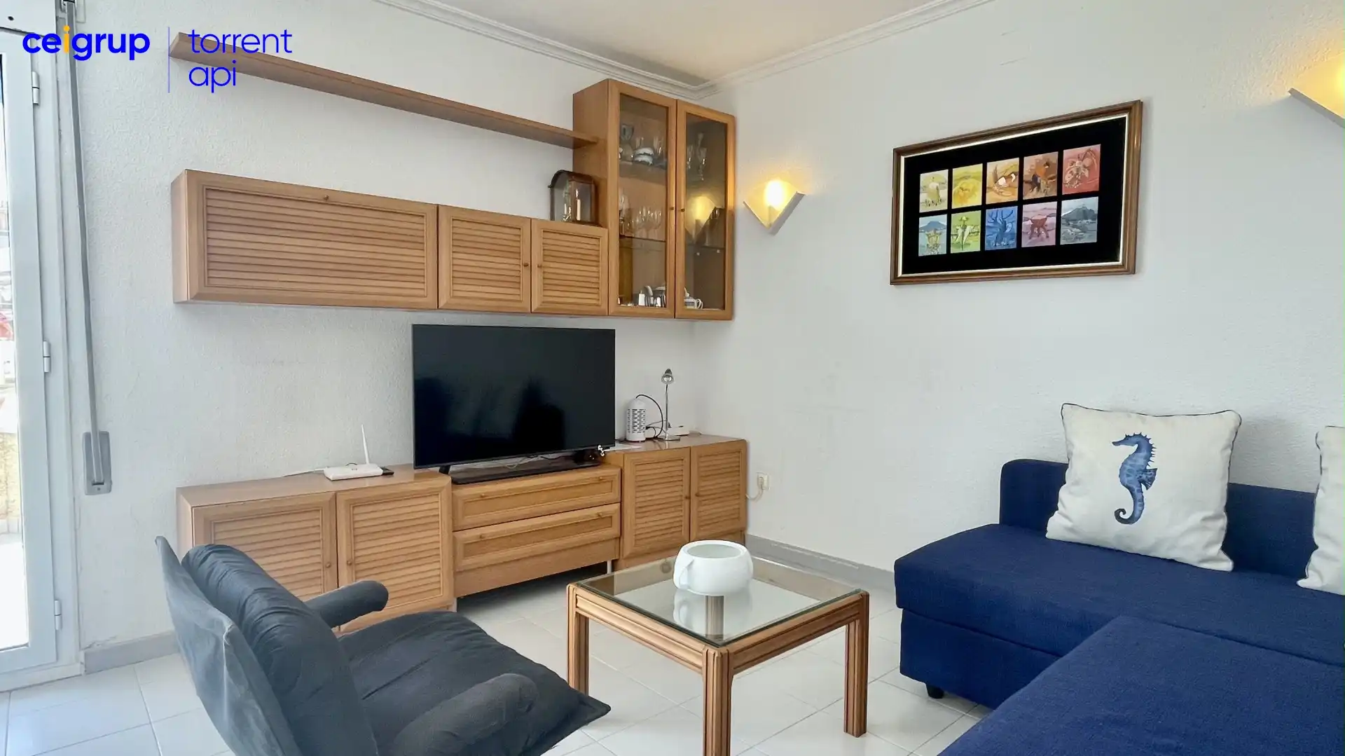 Sala de estar de Planta baja en venta en L'Estartit con Terraza, Piscina y Amueblado