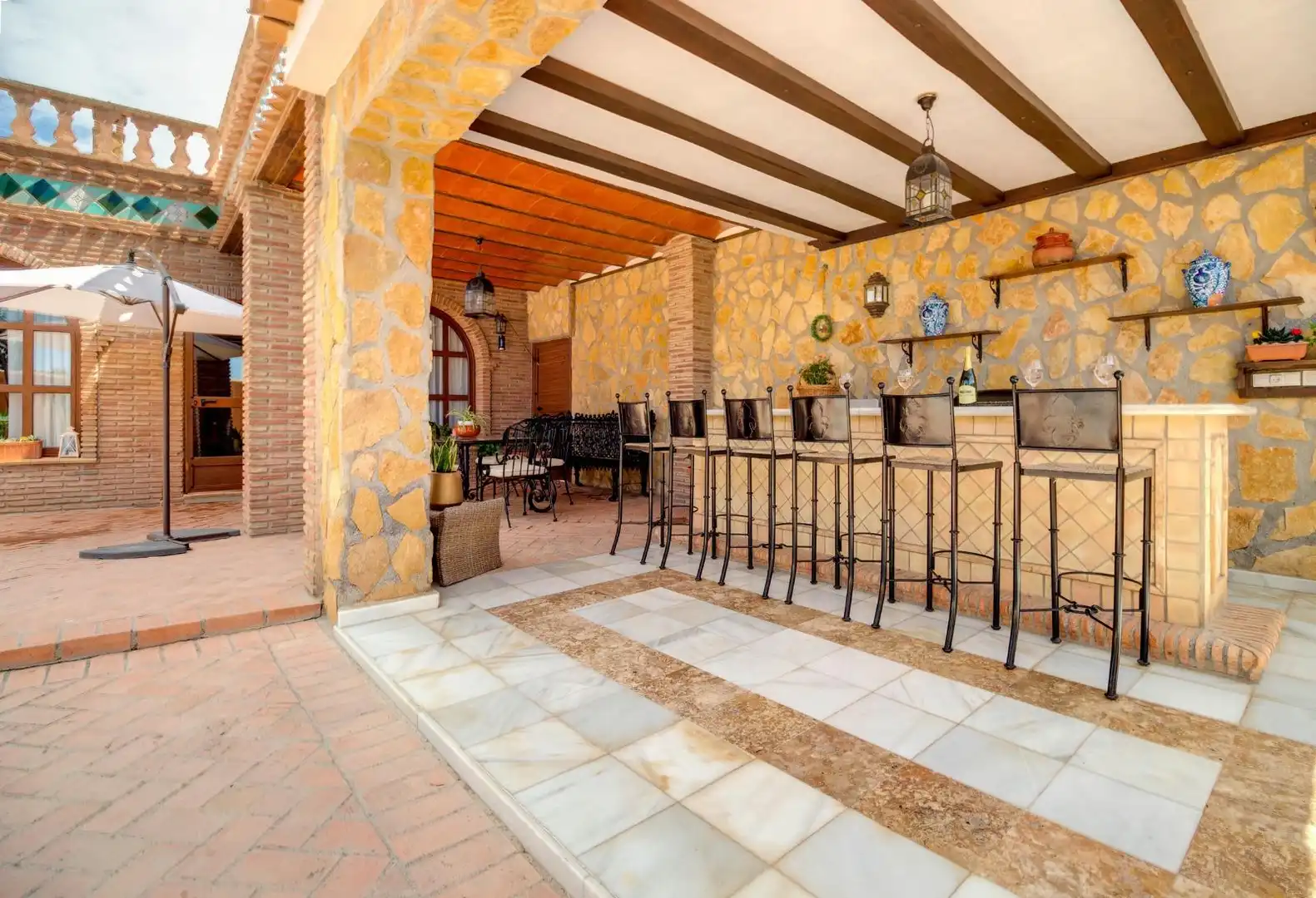 Terraza de Casa o chalet de alquiler en Padul con Calefacción, Jardín privado y Terraza