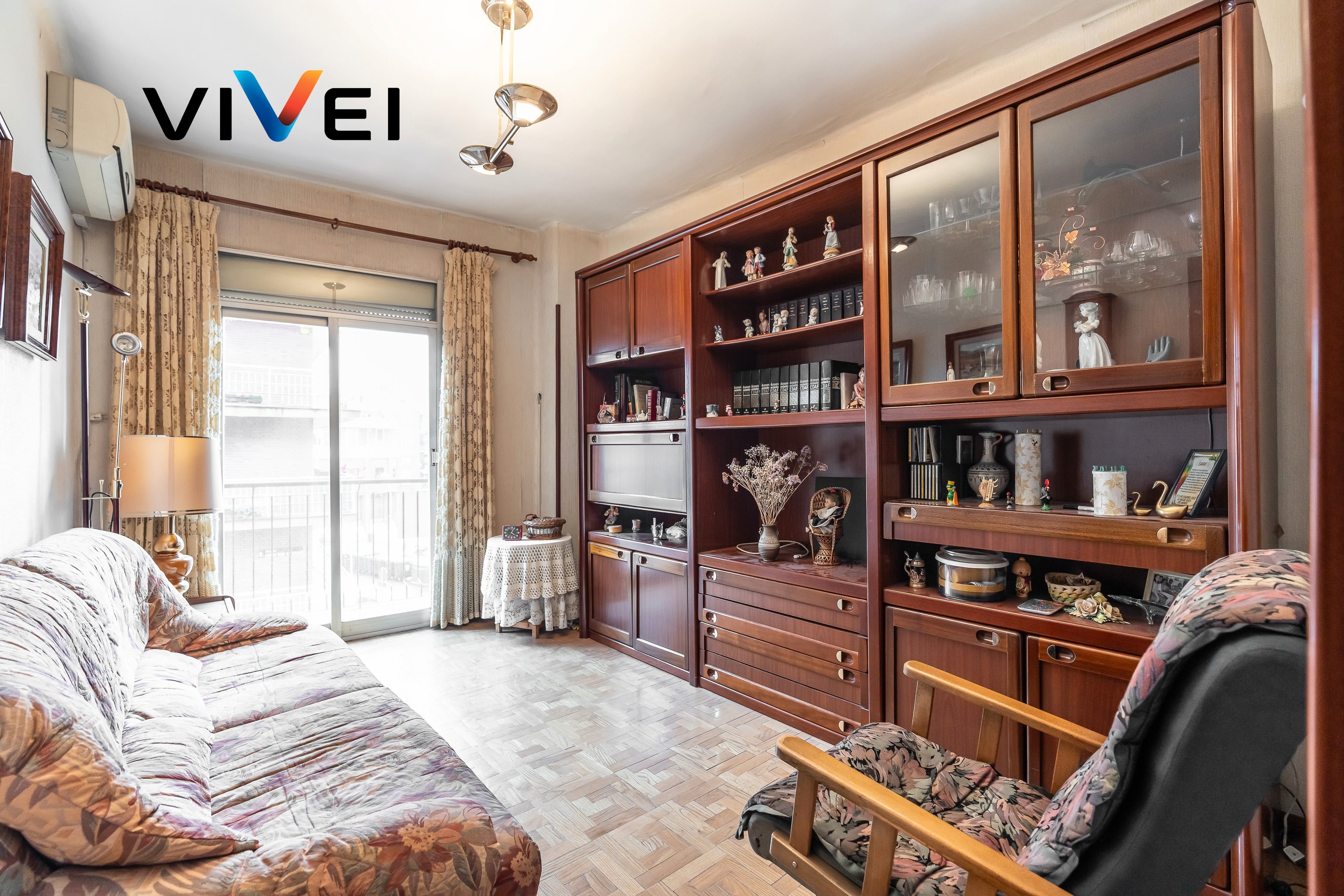 Bedroom of Flat for sale in  Madrid Capital  with Heating and Balcony