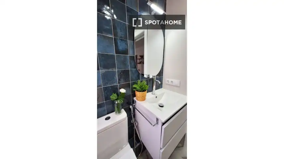 Bathroom of Study for share in Sevilla  with Air Conditioner, Heating and Terrace