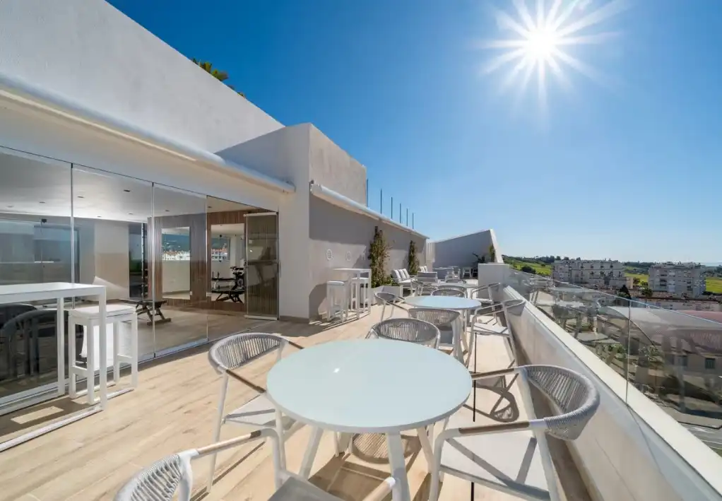 Terrasse von Wohnung zur Miete in Marbella mit Klimaanlage, Heizung und Terrasse