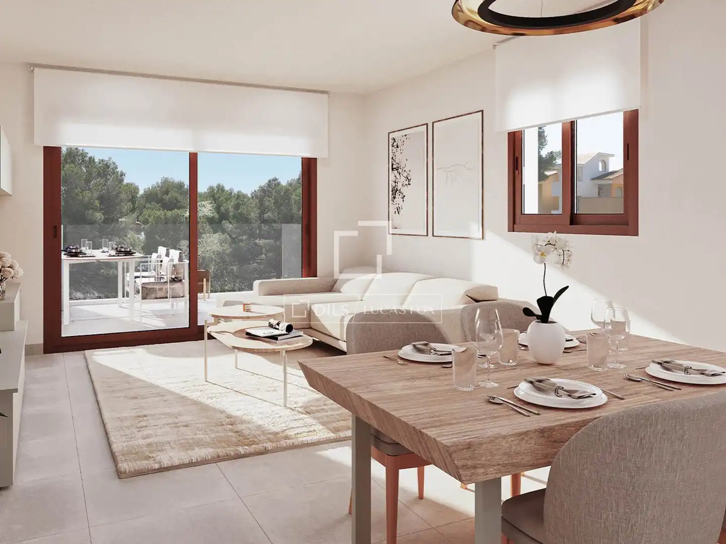 Living room of Flat for sale in Capdepera  with Air Conditioner, Heating and Terrace