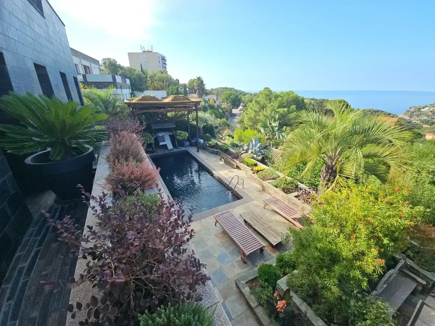 Terraza de Casa o chalet en venta en Lloret de Mar con Aire acondicionado, Jardín privado y Terraza