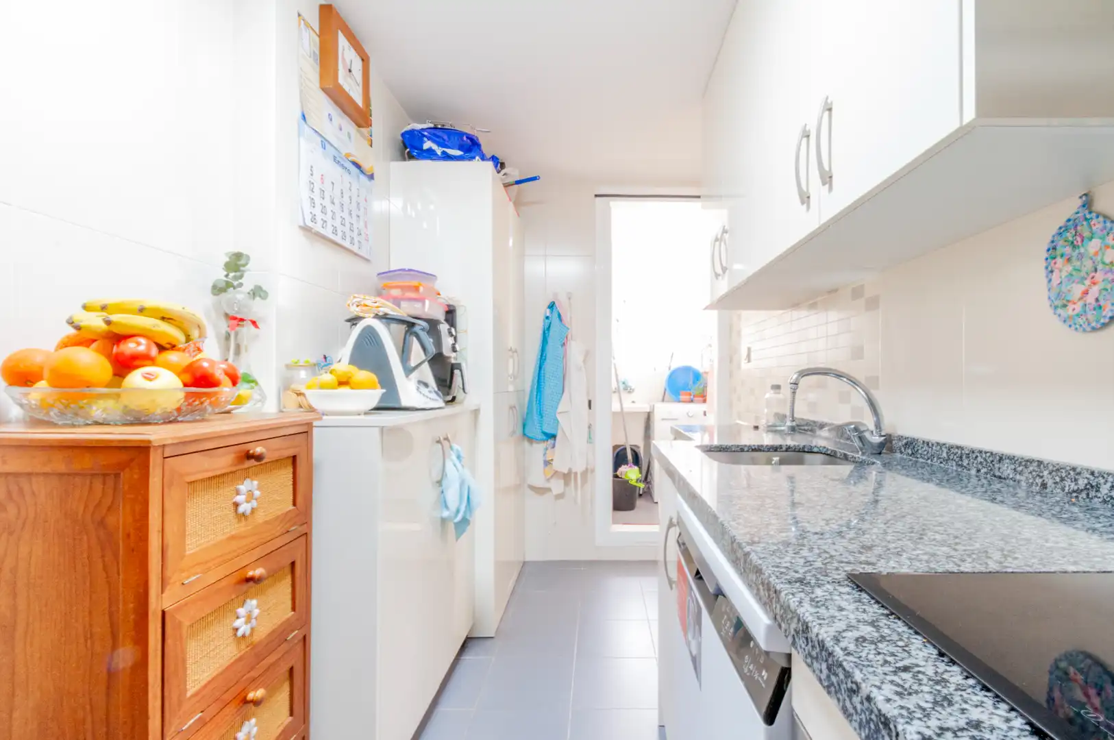 Kitchen of Flat for sale in Roquetas de Mar  with Furnished, Oven and Washing machine