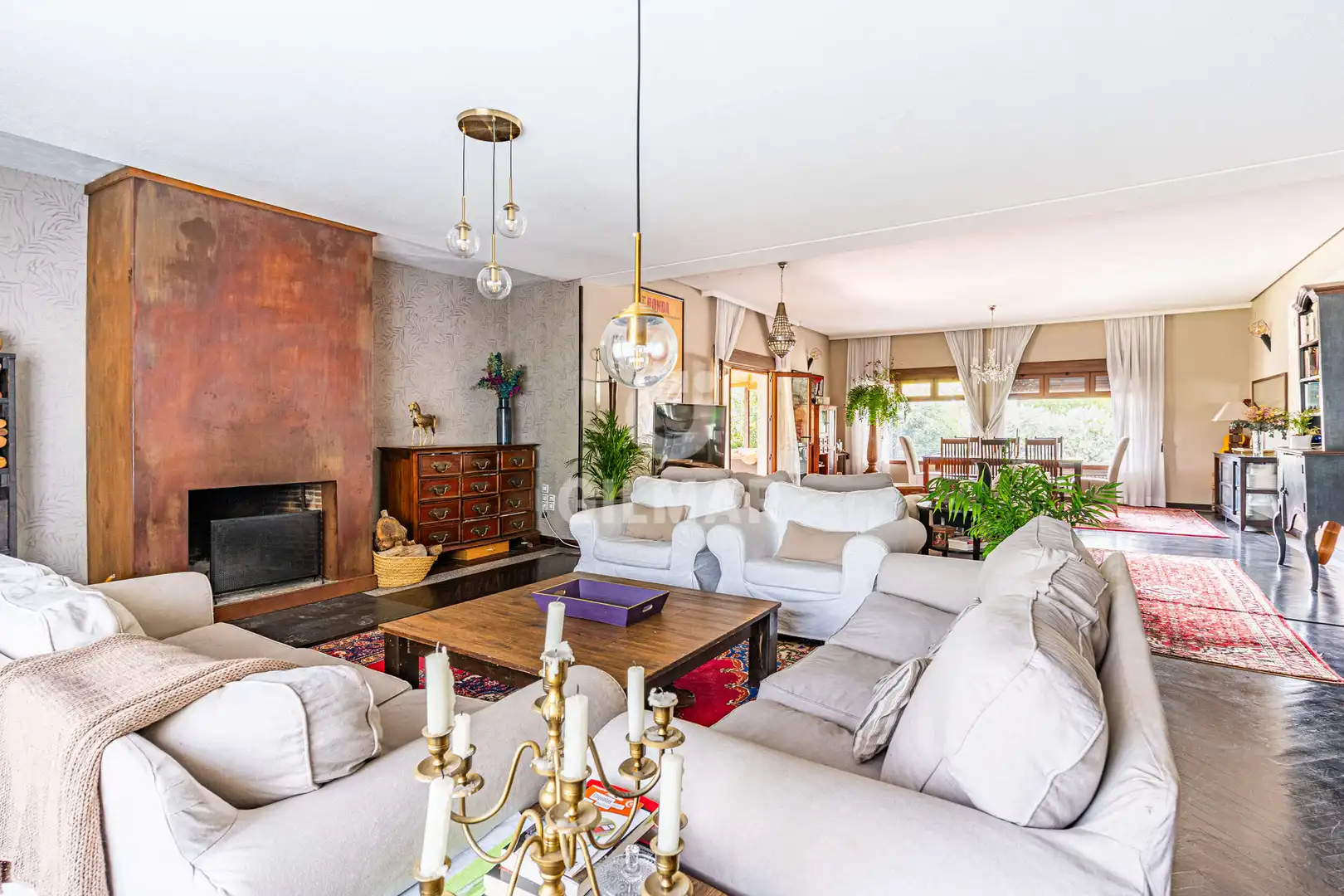 Sala de estar de Casa o chalet en venta en Boadilla del Monte con Calefacción, Jardín privado y Piscina
