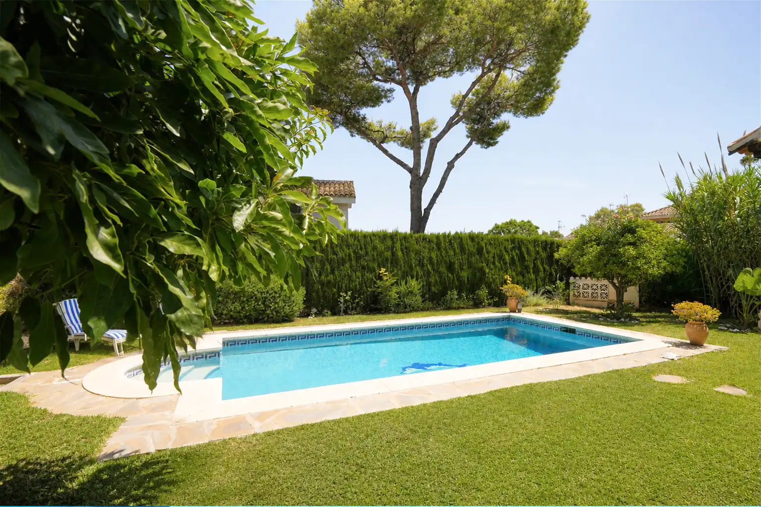 Piscina de Casa o xalet en venda en Mijas amb Aire condicionat, Jardí privat i Terrassa