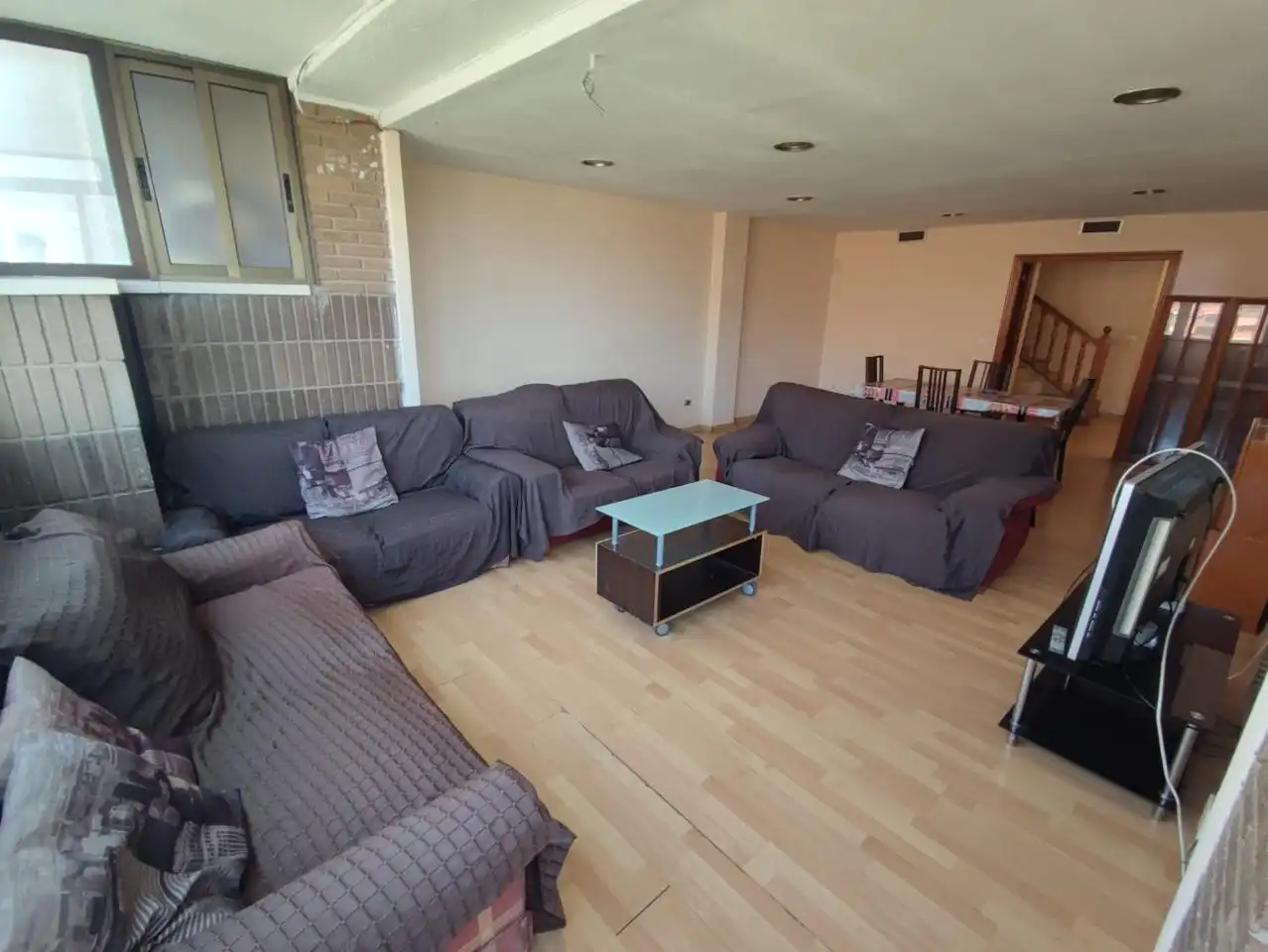 Wohnzimmer von Maisonette zur Miete in Valencia mit Terrasse und Möbliert