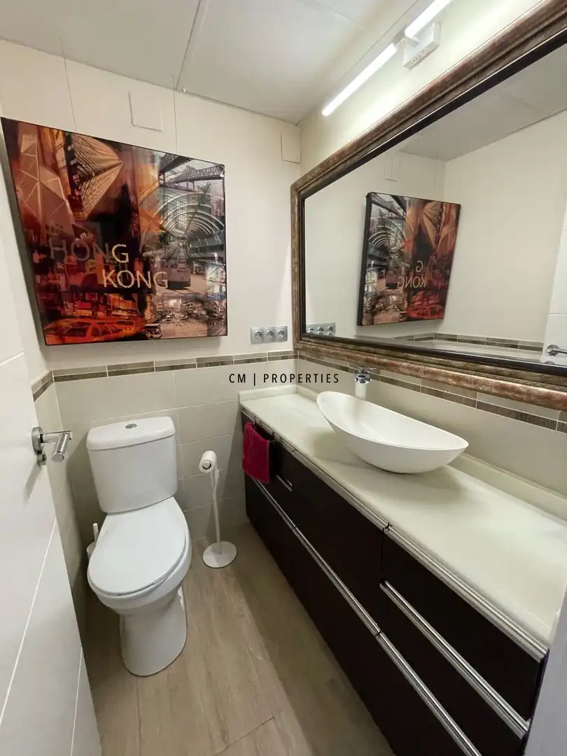 Bathroom of Flat for rent in Puçol  with Air Conditioner, Terrace and Swimming Pool
