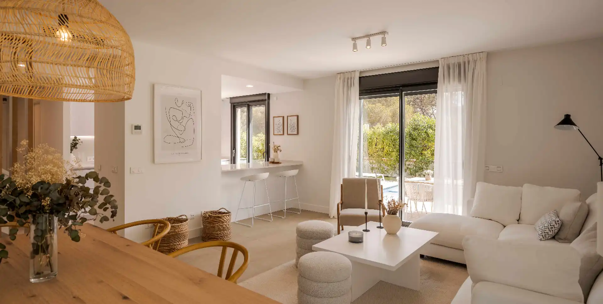 Wohnzimmer von Country house zum Verkauf in Llucmajor mit Klimaanlage, Heizung und Terrasse