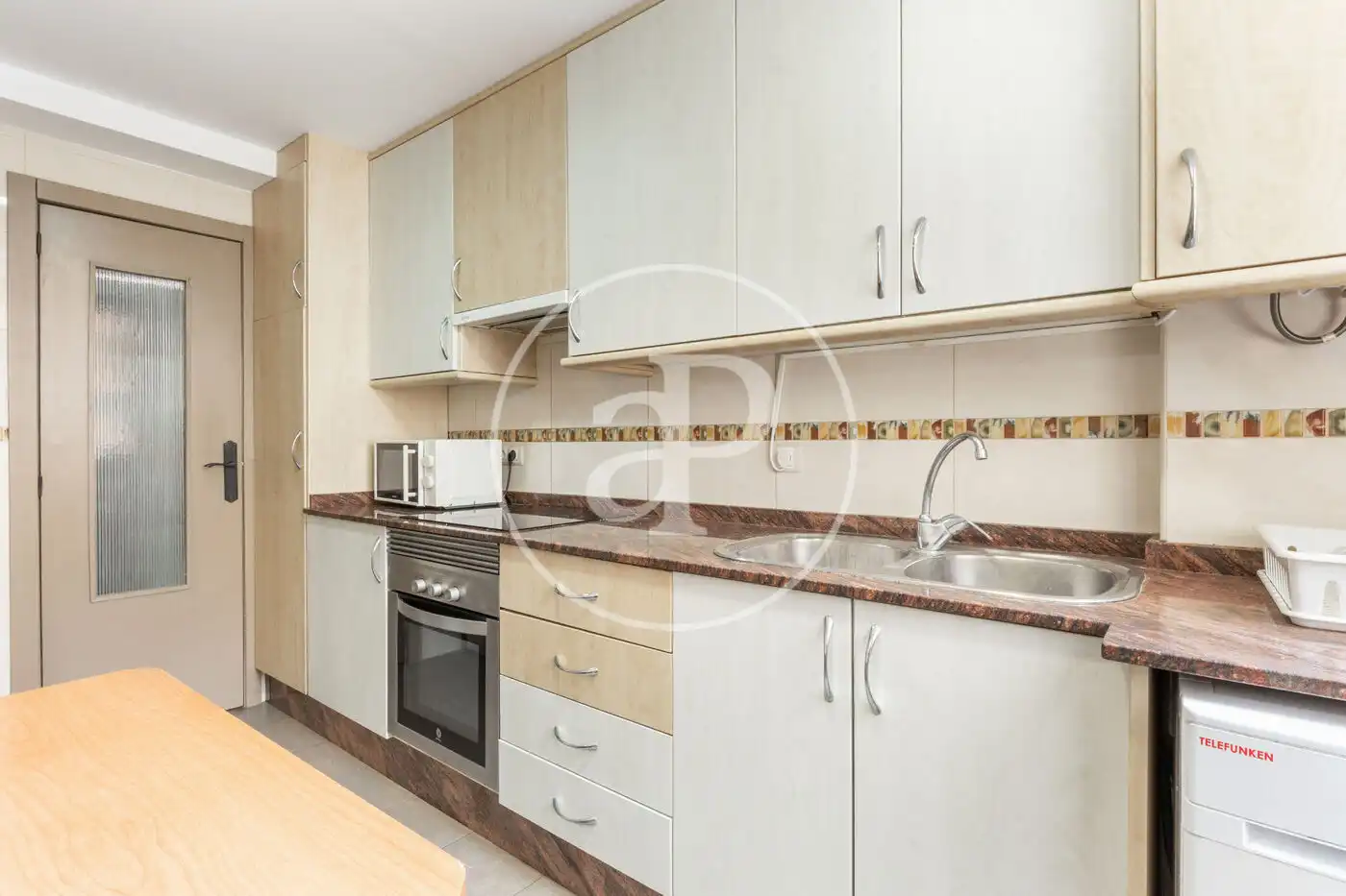 Cocina de Piso de alquiler en Valencia con Aire acondicionado, Calefacción y Terraza