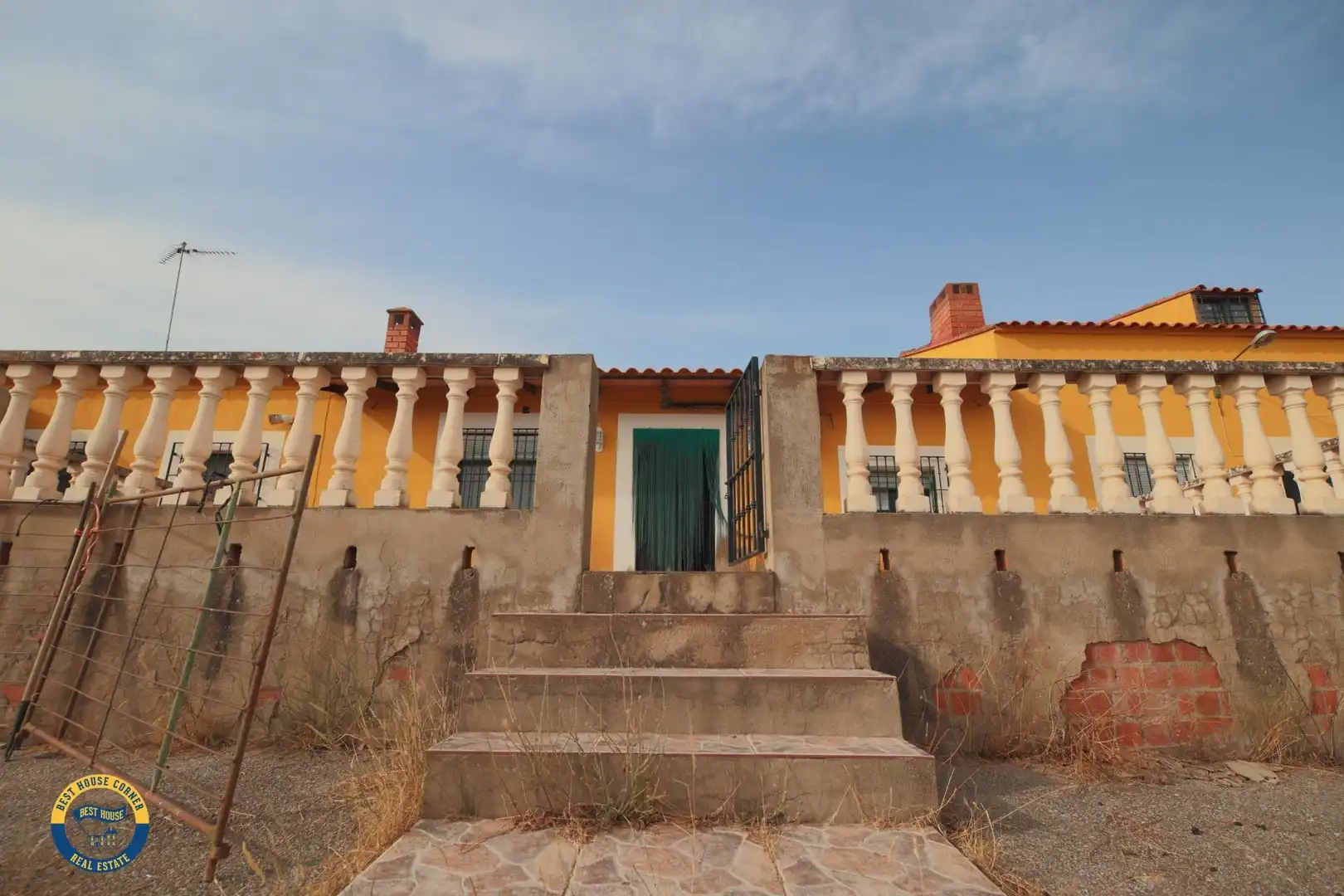 Vista exterior de Casa o chalet en venta en Hornachos con Jardín privado y Terraza