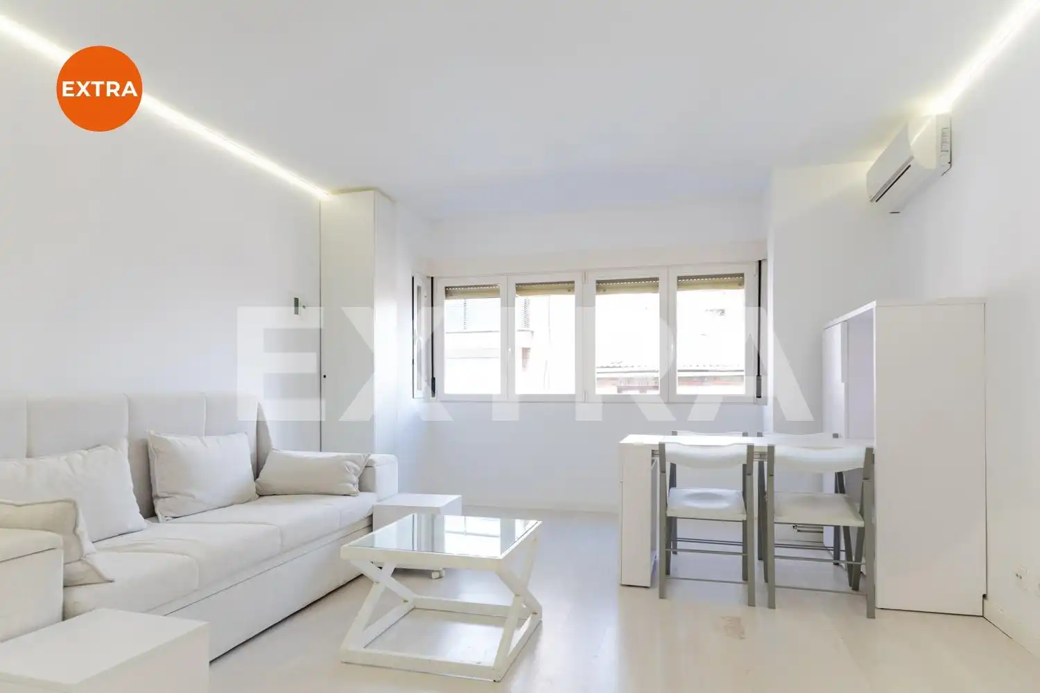 Wohnzimmer von Wohnungen zur Miete in Madrid mit Klimaanlage, Heizung und Möbliert