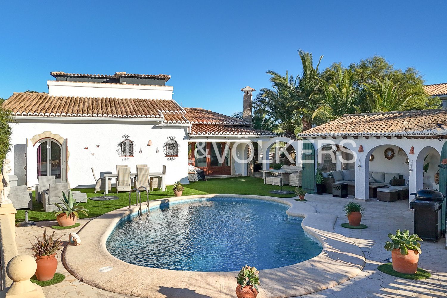 Vista exterior de Casa o xalet en venda en Jávea / Xàbia amb Aire condicionat, Calefacció i Jardí privat