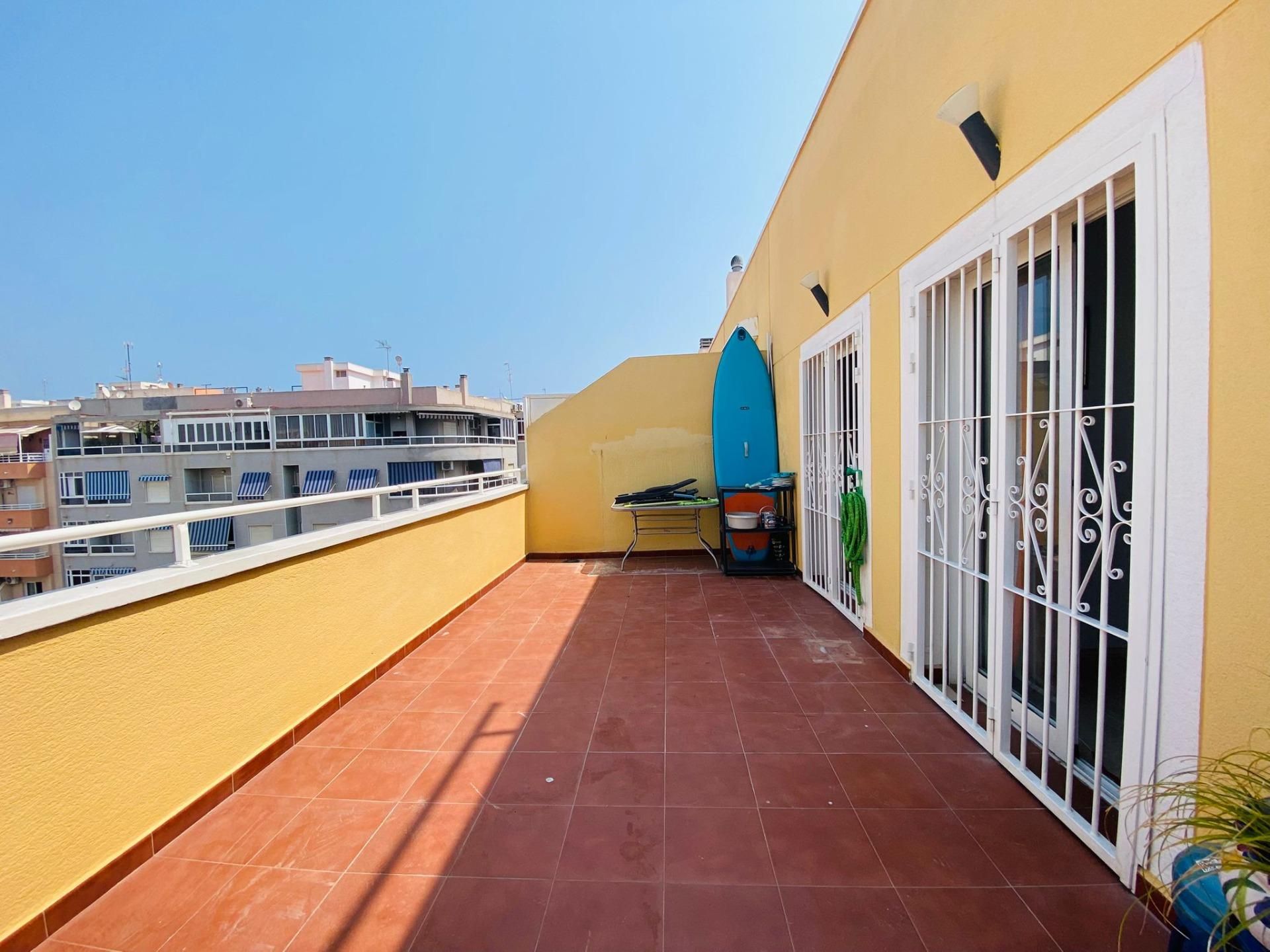 Terrace of Attic for sale in Torrevieja  with Air Conditioner and Terrace