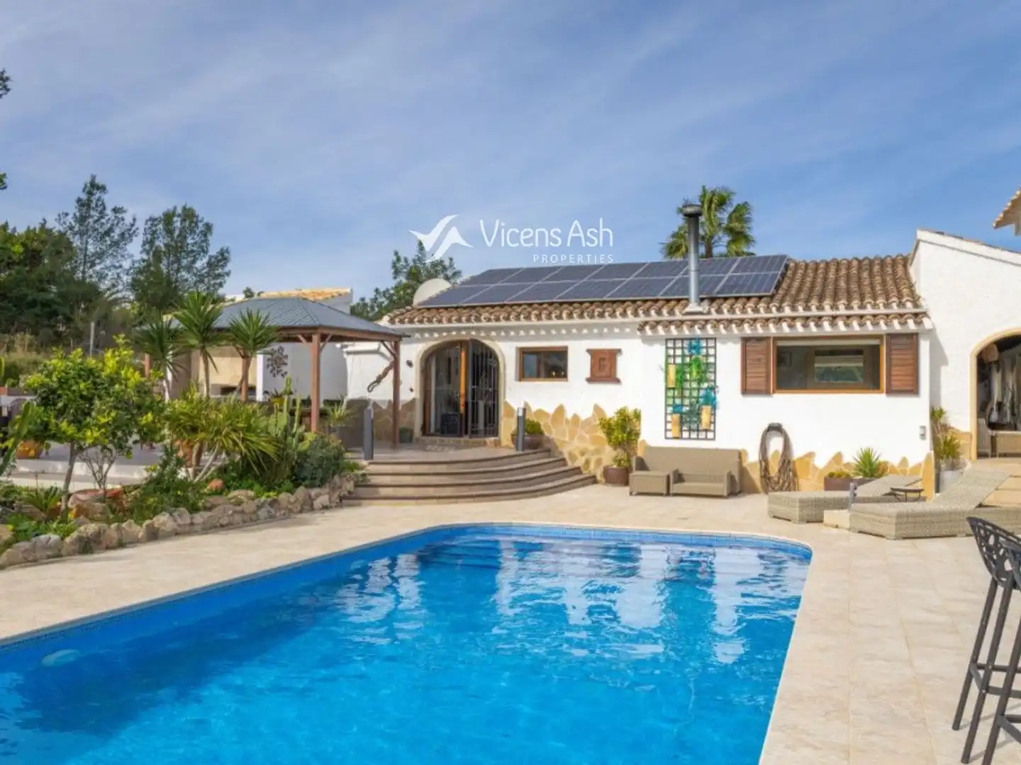 Exterior view of Houses for sale in Jávea / Xàbia  with Air Conditioner, Terrace and Storage room