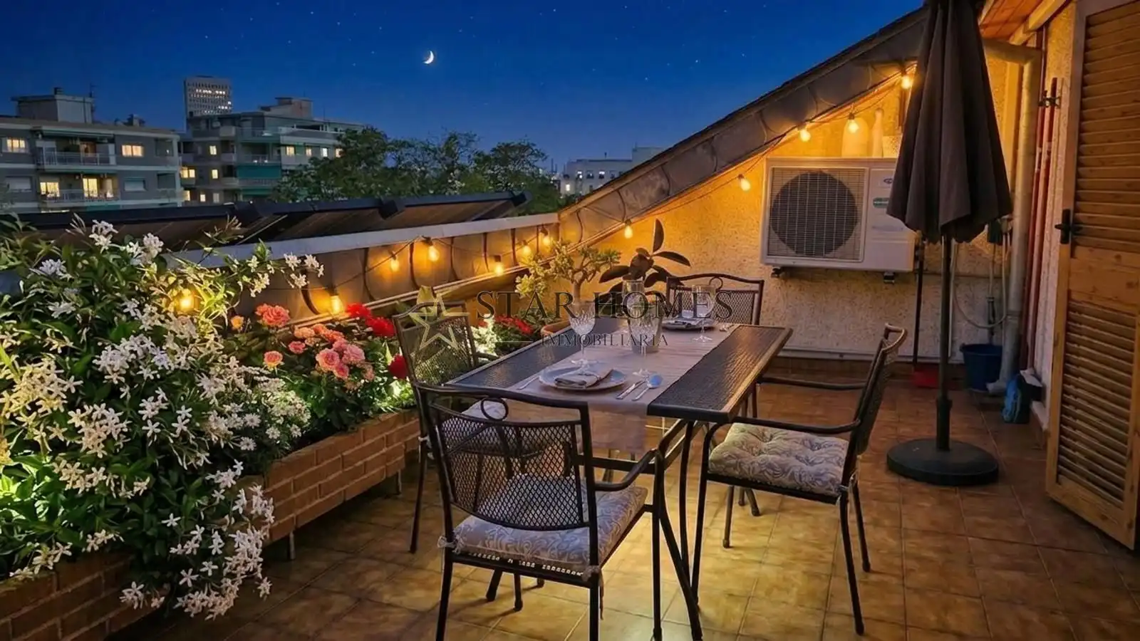 Terrace of Detached homes for sale in Santa Coloma de Gramenet  with Air Conditioner, Heating and Terrace