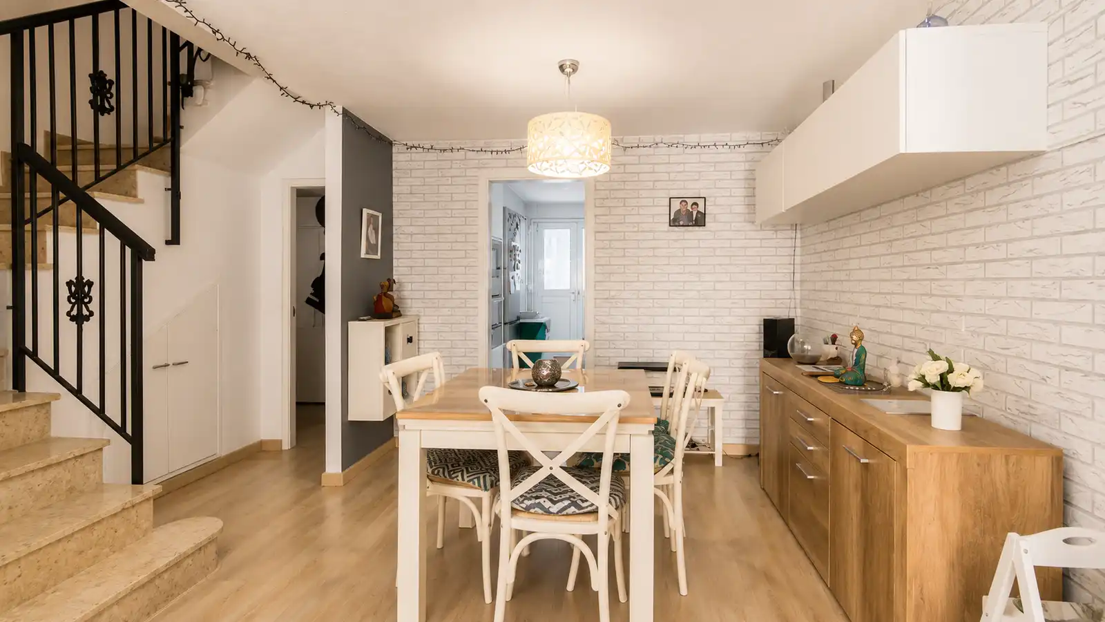 Esszimmer von Haus oder Chalet zum Verkauf in Santa Pola mit Klimaanlage, Heizung und Gemeinschaftspool