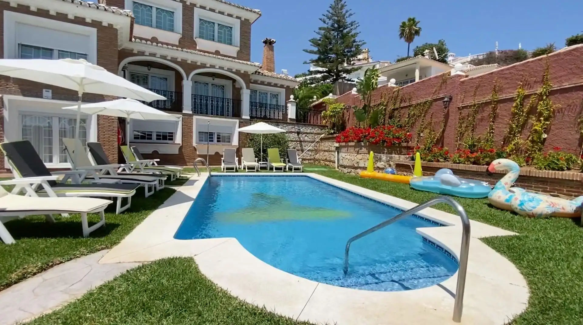 Garden of Houses for sale in Benalmádena  with Air Conditioner, Heating and Private garden