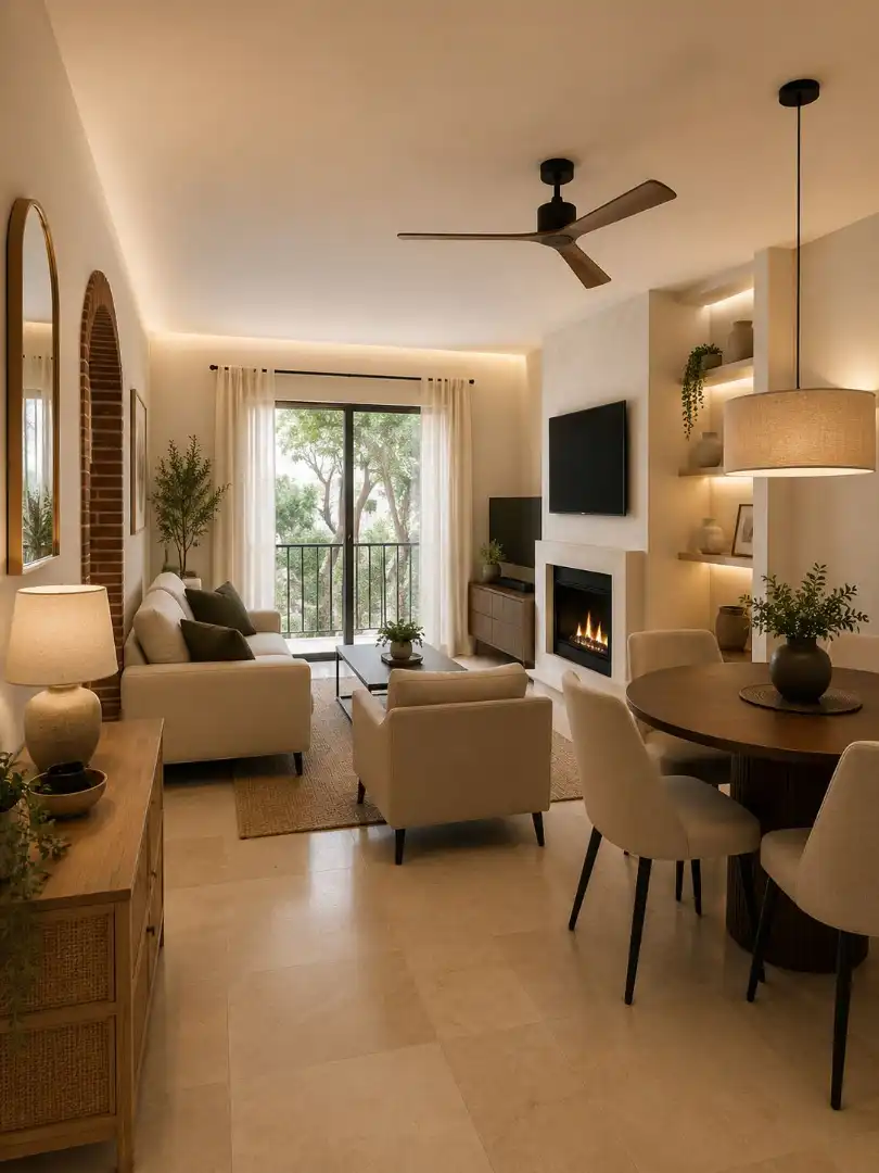 Sala de estar de Apartamento en venta en Marbella con Aire acondicionado, Calefacción y Amueblado