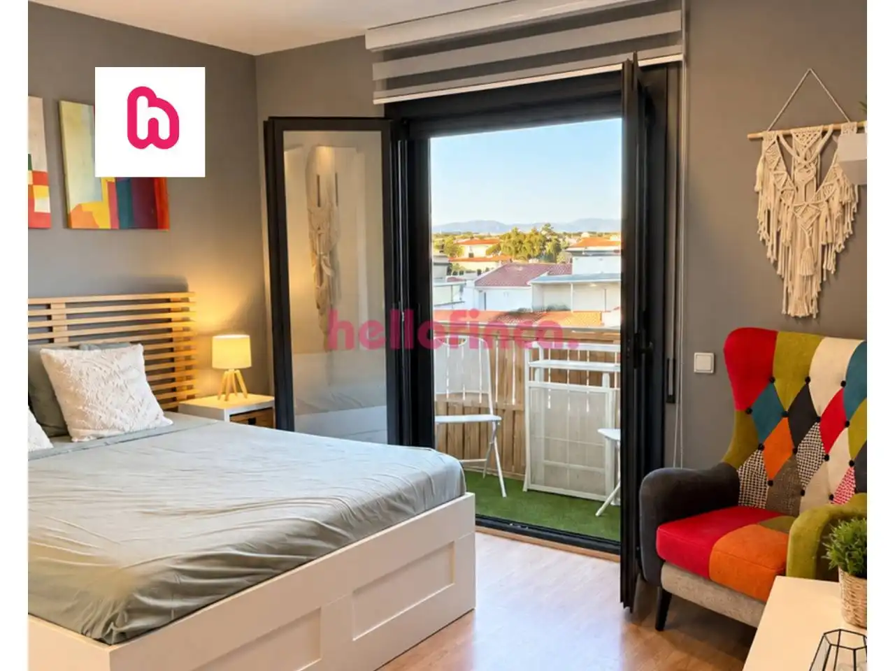 Bedroom of Flat for sale in Terrassa  with Air Conditioner, Heating and Parquet flooring