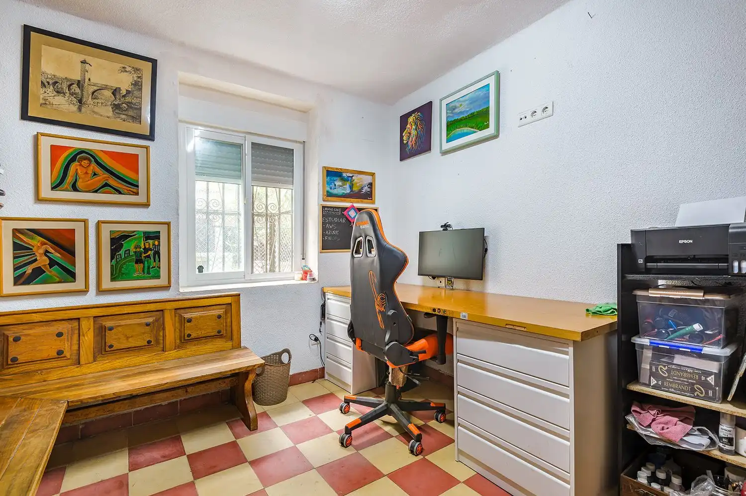 Schlafzimmer von Einfamilien-Reihenhaus zum Verkauf in Benidorm mit Klimaanlage, Terrasse und Abstellraum