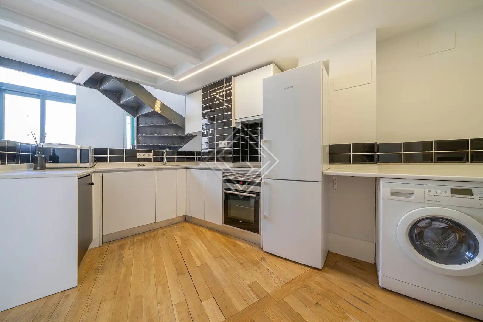 Cocina de Dúplex de alquiler en Madrid con Aire acondicionado y Calefacción