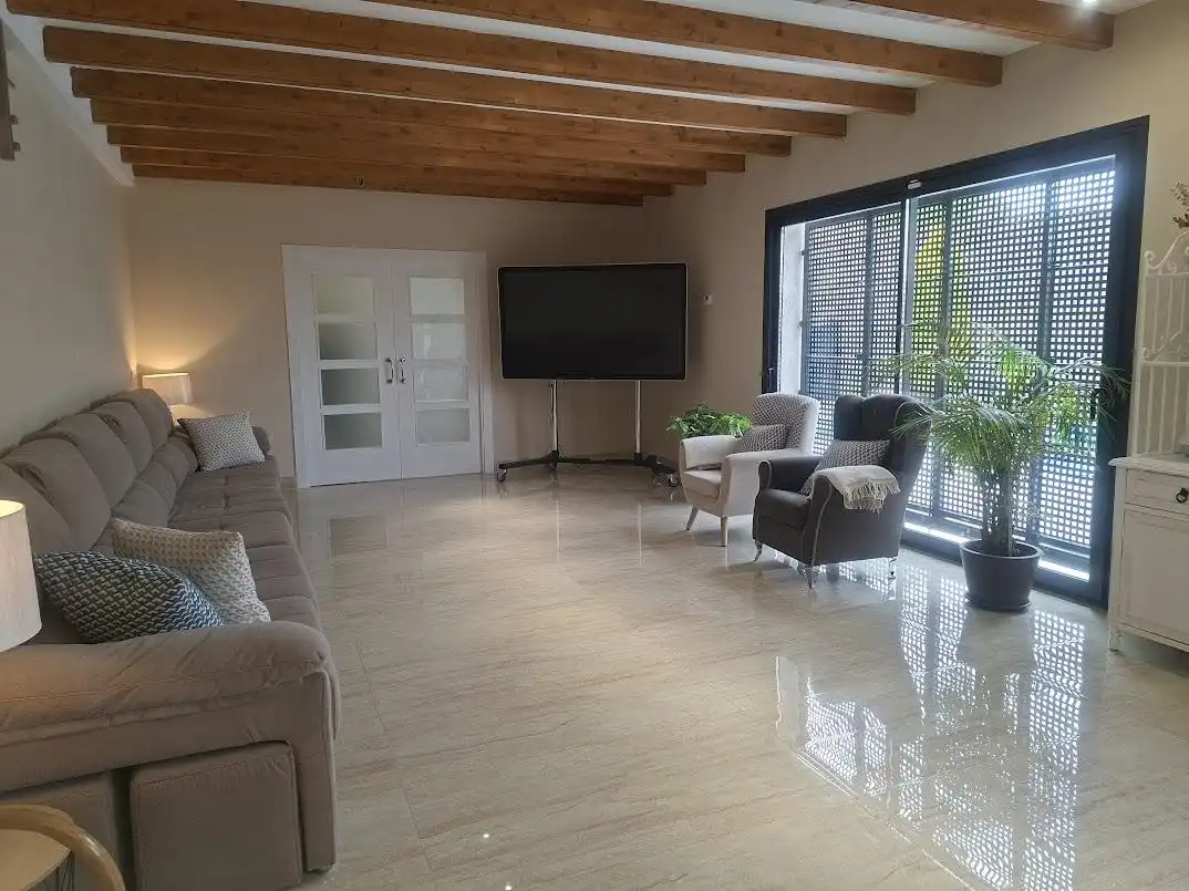Living room of Houses for sale in Hontecillas  with Air Conditioner, Private garden and Terrace