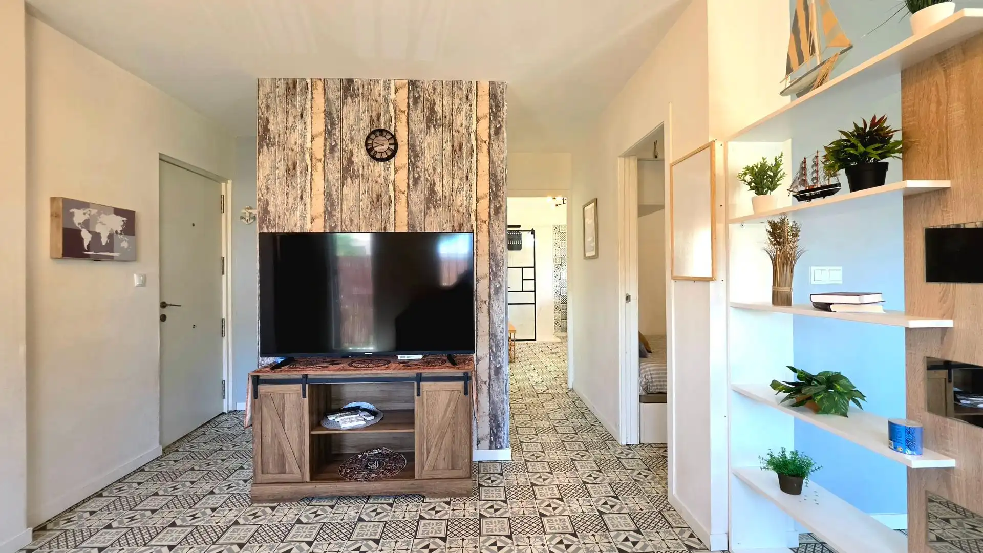 Sala de estar de Piso en venta en Cartagena con Aire acondicionado, Calefacción y Amueblado