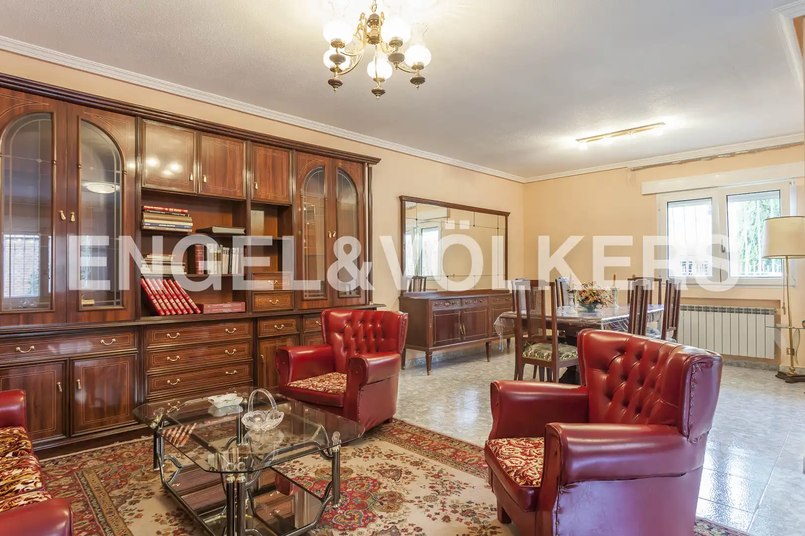 Living room of Detached homes for rent in Madrid  with Air Conditioner, Heating and Private garden