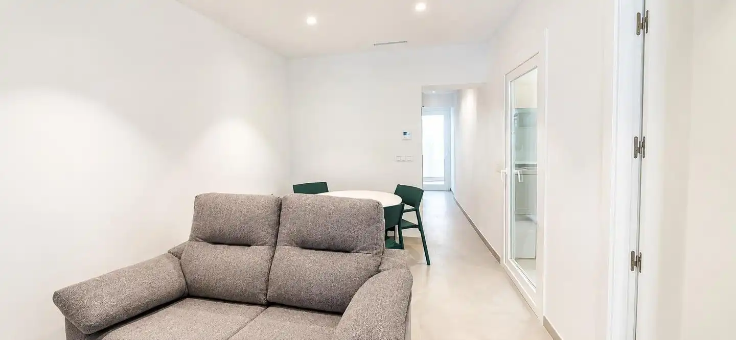 Sala d'estar de Planta baixa de lloguer en Elche / Elx amb Aire condicionat i Moblat