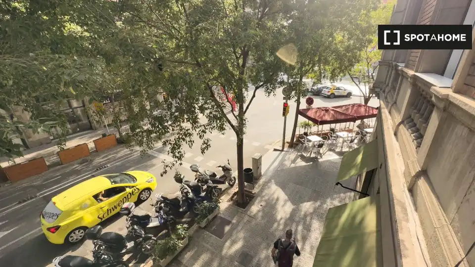 Terraza de Piso de alquiler en Barcelona con Aire acondicionado, Calefacción y Amueblado