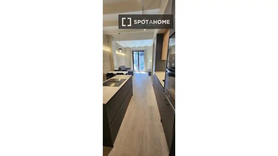 Kitchen of Flat for rent in Barcelona  with Air Conditioner, Heating and Furnished