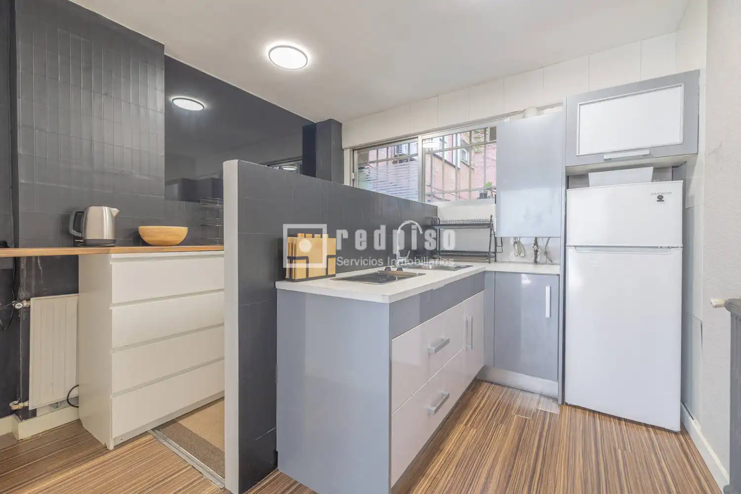 Küche von Wohnung zum Verkauf in Madrid mit Heizung, Privatgarten und Abstellraum