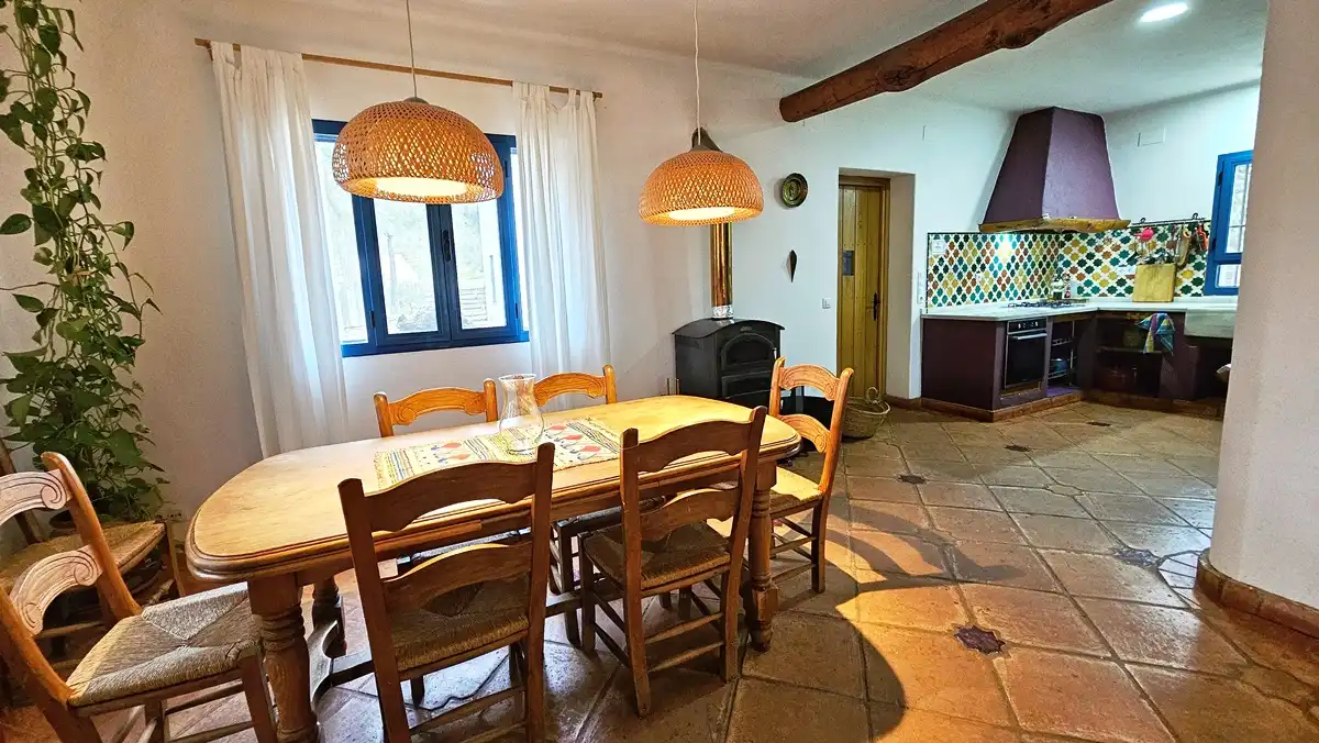 Comedor de Finca rústica en venta en Santa Ana la Real con Calefacción, Jardín privado y Terraza