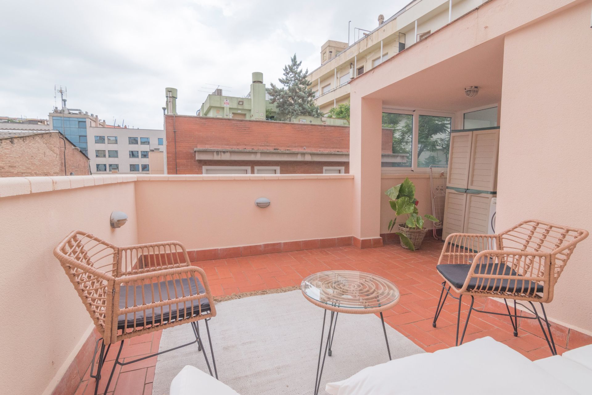 Terrassa de Casa adosada de lloguer en  Barcelona Capital amb Aire condicionat, Parquet i Terrassa