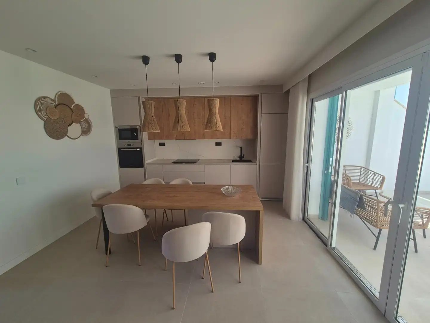Cocina de Casa o chalet en venta en Pilar de la Horadada con Aire acondicionado, Jardín privado y Terraza